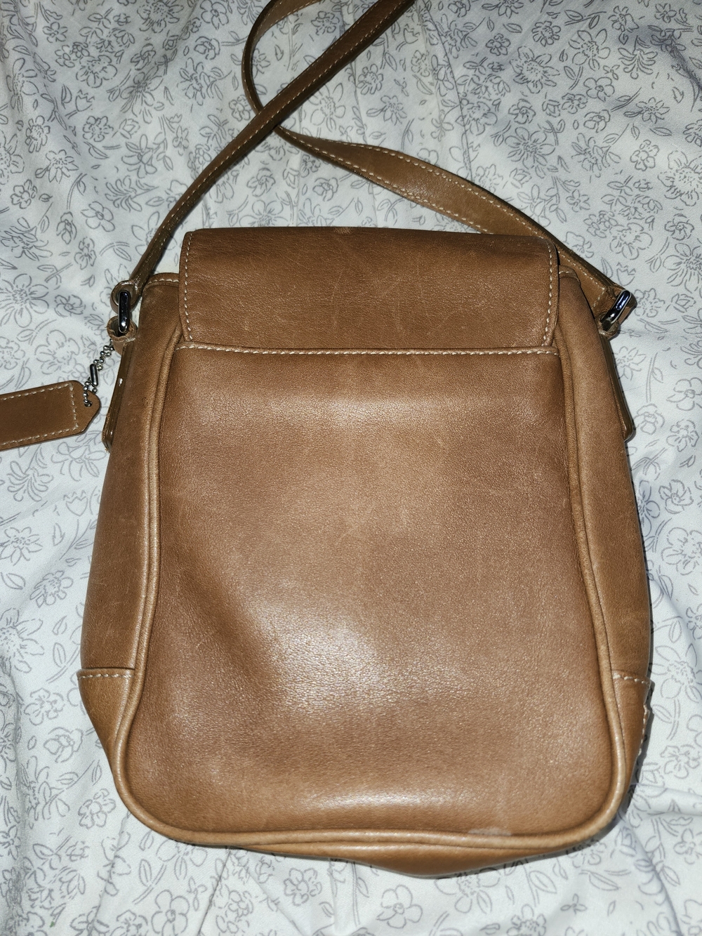 Coach Tan Leather Shoulder Bag 2000 Vintage - Picture 4 of 11